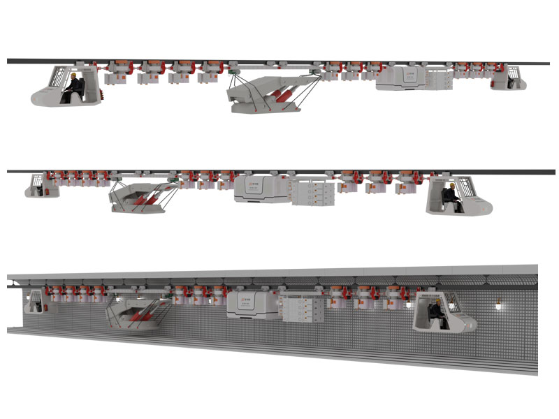 防爆锂电池单轨吊机车